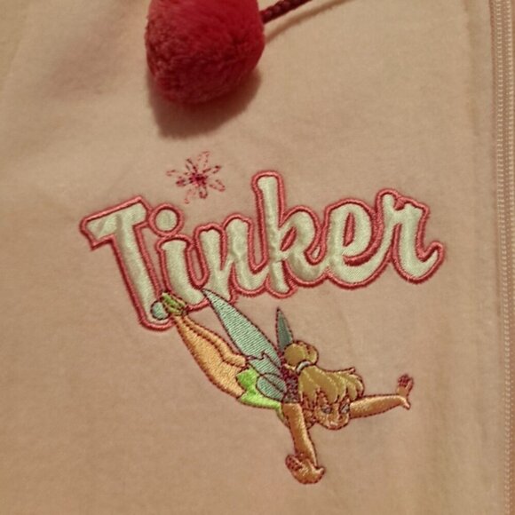 Disney Tinkerbell girls size Medium or 10/12 fleece zip up jacket, New - Picture 2 of 6